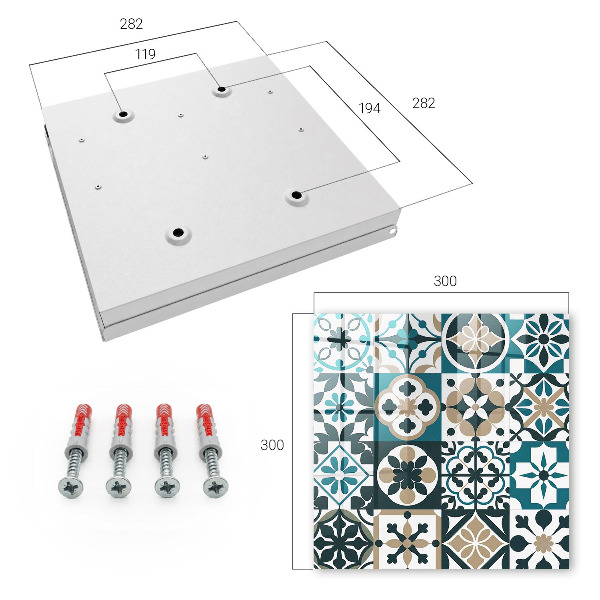 Key box Moroccan tiles