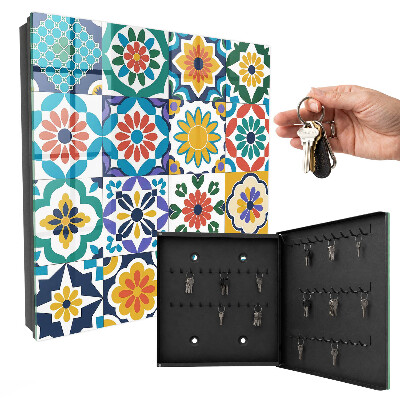 Key storage box Floral patterns