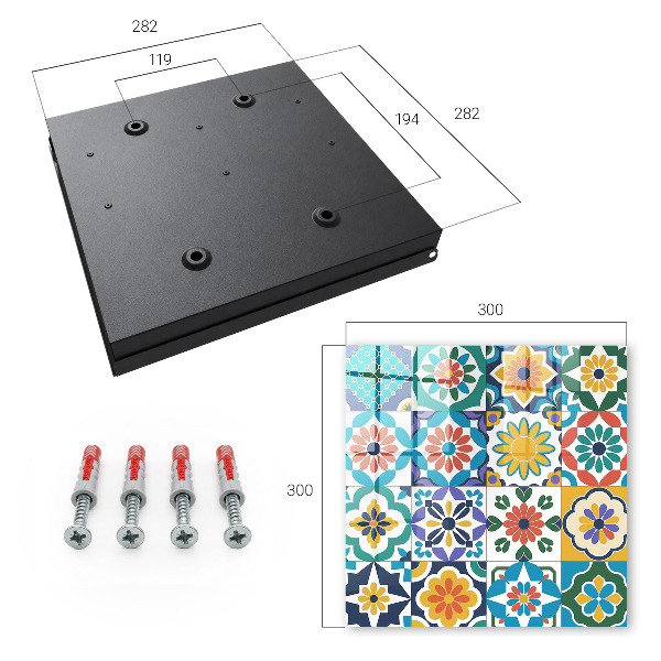 Key storage box Floral patterns