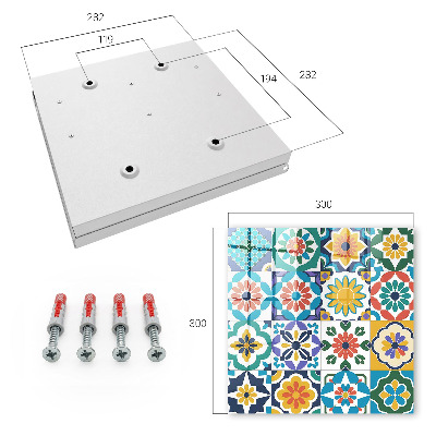 Key storage box Floral patterns
