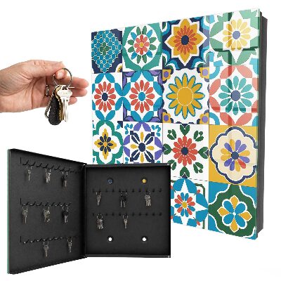 Key storage box Floral patterns