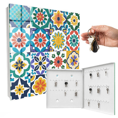 Key storage box Floral patterns