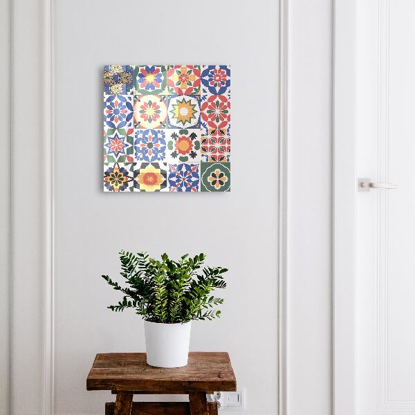 Key cabinet for wall Flower mosaic