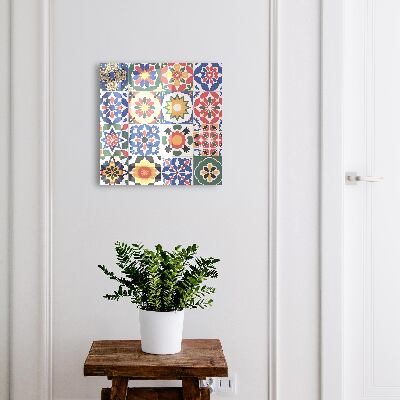 Key cabinet for wall Flower mosaic