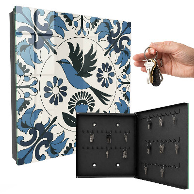 Key storage box Blue bird