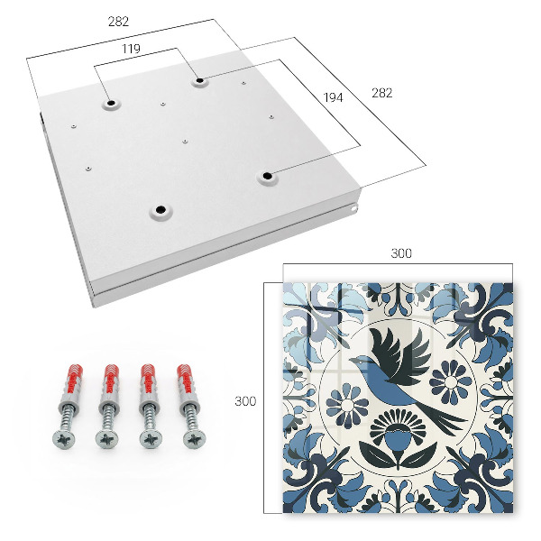 Key storage box Blue bird
