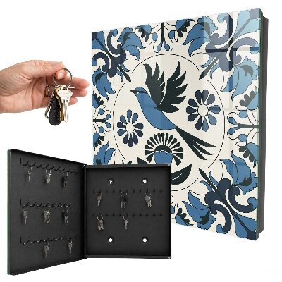 Key storage box Blue bird