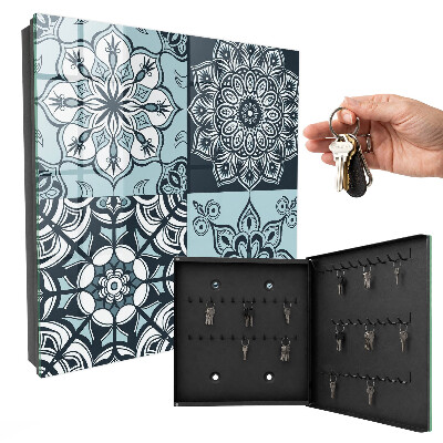 Key cabinet for wall Geometric patterns