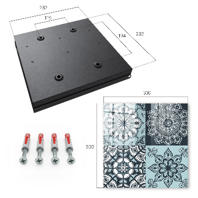 Key cabinet for wall Geometric patterns