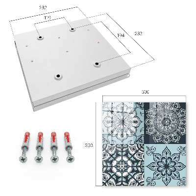Key cabinet for wall Geometric patterns