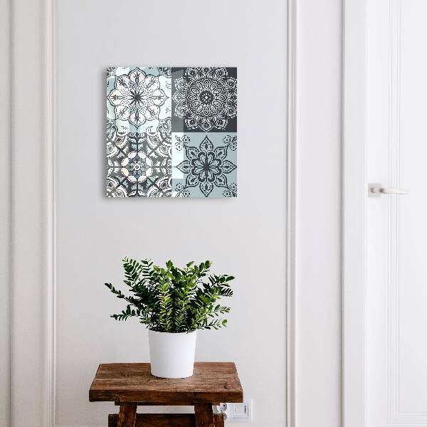 Key cabinet for wall Geometric patterns