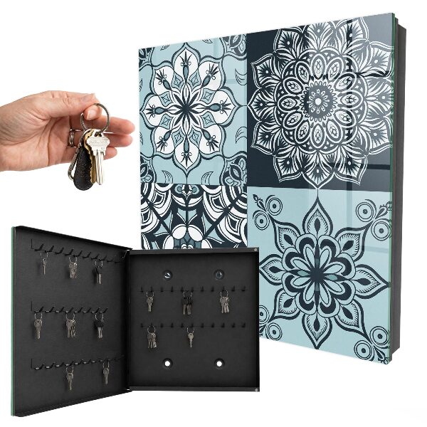 Key cabinet for wall Geometric patterns