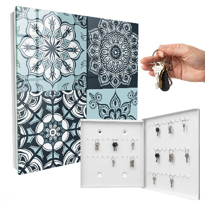 Key cabinet for wall Geometric patterns