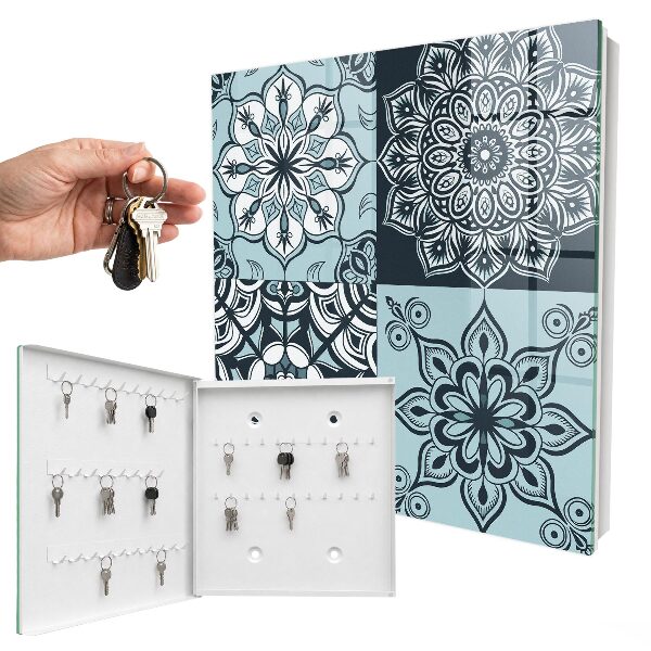 Key cabinet for wall Geometric patterns