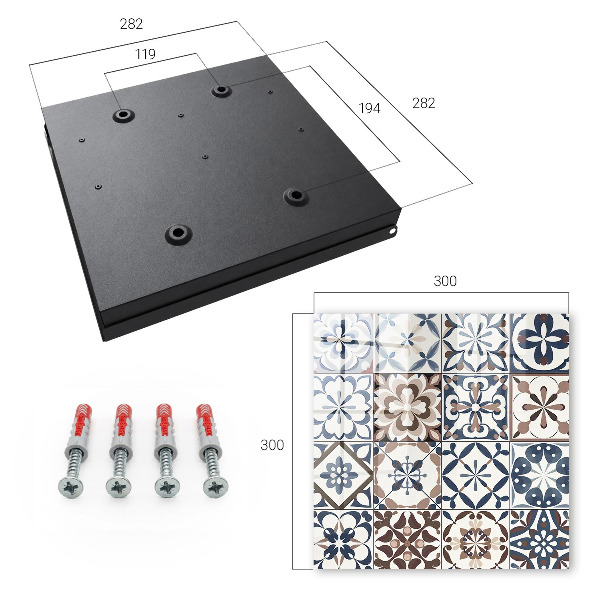 Key box Arabesque mosaic