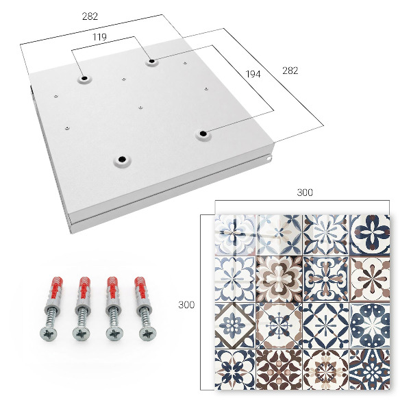 Key box Arabesque mosaic