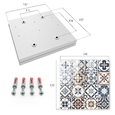 Key box Arabesque mosaic