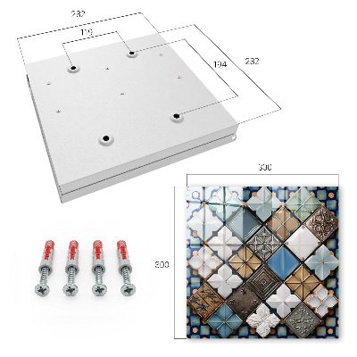 Key storage box Tile patterns