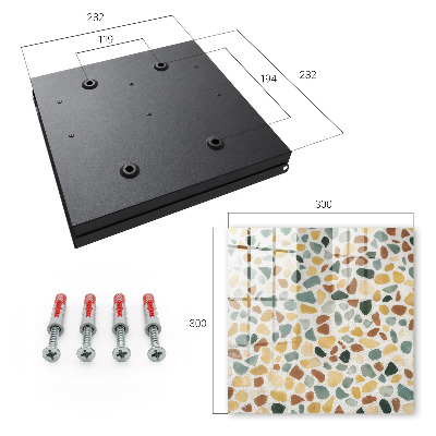 Key box Pebble mosaic