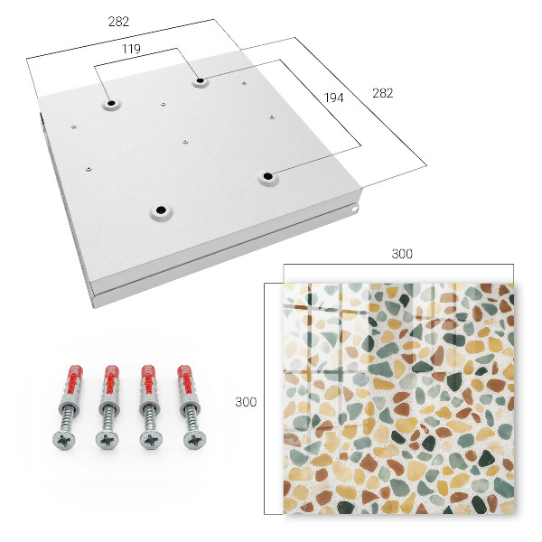 Key box Pebble mosaic