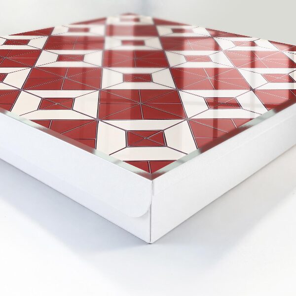 Key cabinet for wall Red mosaic