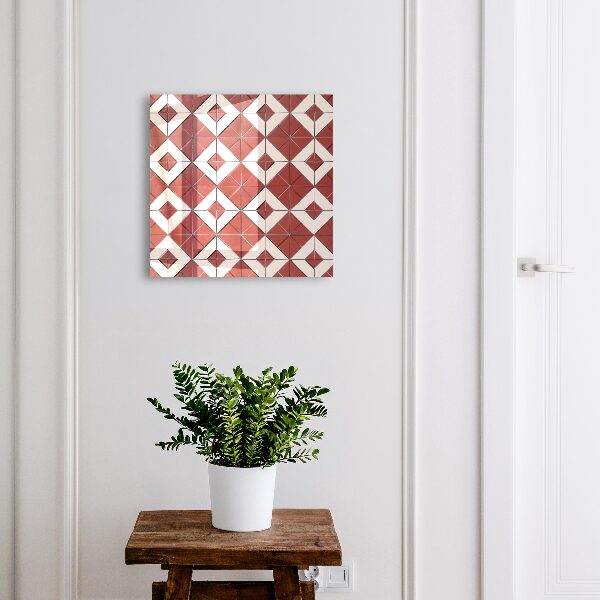 Key cabinet for wall Red mosaic