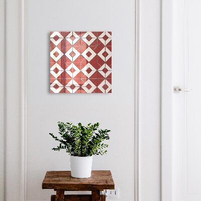 Key cabinet for wall Red mosaic