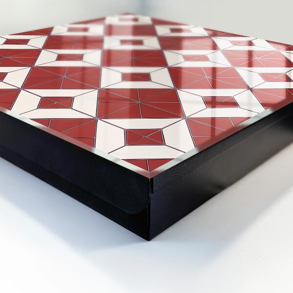 Key cabinet for wall Red mosaic