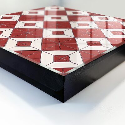 Key cabinet for wall Red mosaic