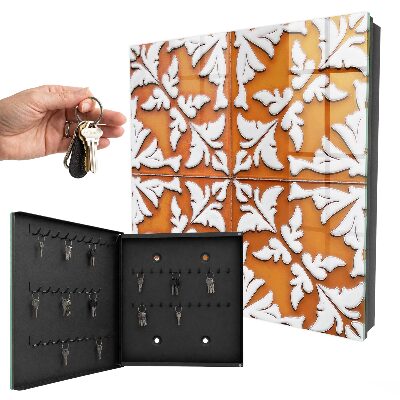 Key box Plant motif