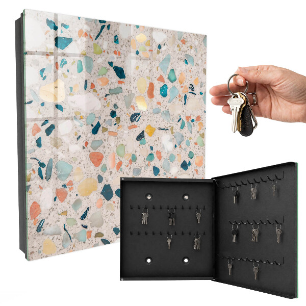 Key cabinet for wall Mosaic of colors