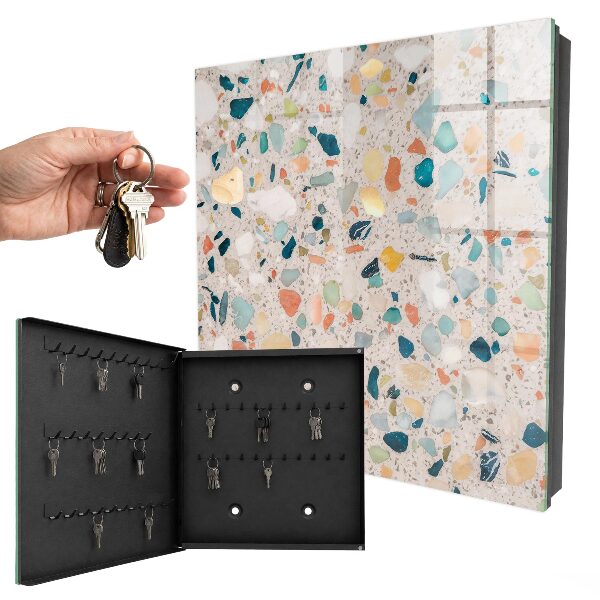 Key cabinet for wall Mosaic of colors