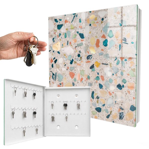 Key cabinet for wall Mosaic of colors
