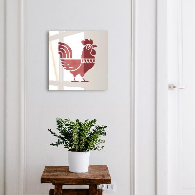 Key box Rooster in folk style