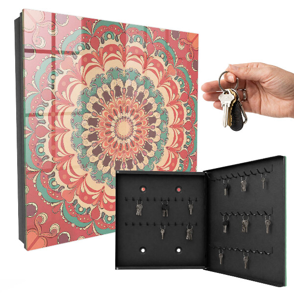 Key storage box Colorful mandala