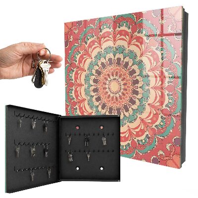 Key storage box Colorful mandala