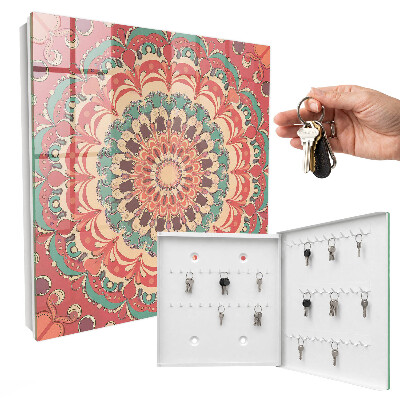 Key storage box Colorful mandala