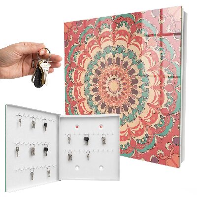 Key storage box Colorful mandala
