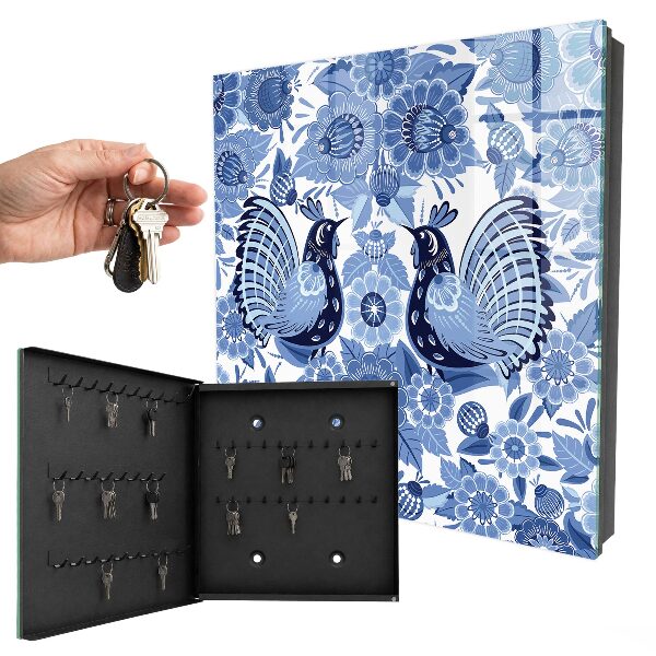 Key box Folk birds