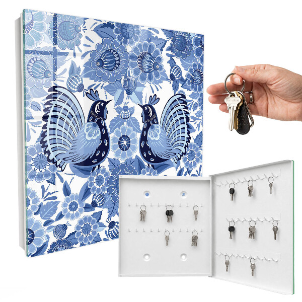 Key box Folk birds