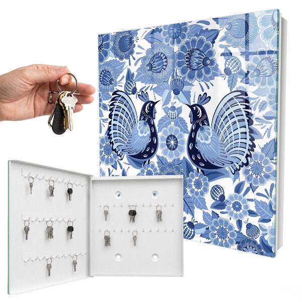 Key box Folk birds
