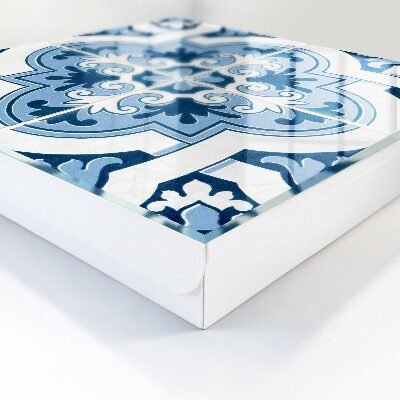 Key storage box Blue tiles