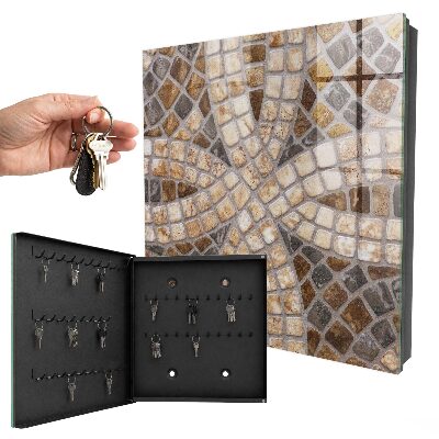Key cabinet for wall Stylish mosaic