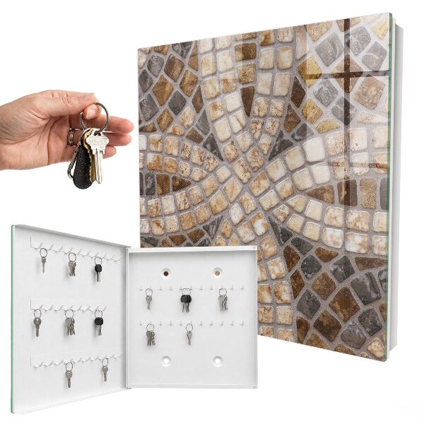 Key cabinet for wall Stylish mosaic