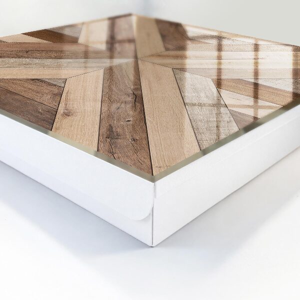 Key storage box Wooden geometry