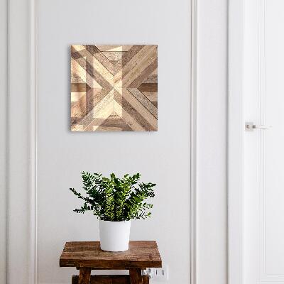 Key storage box Wooden geometry