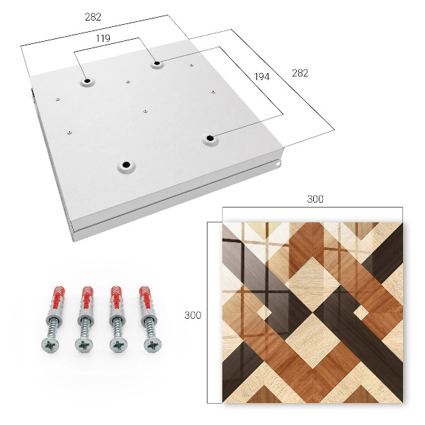Key cabinet for wall Modern geometry