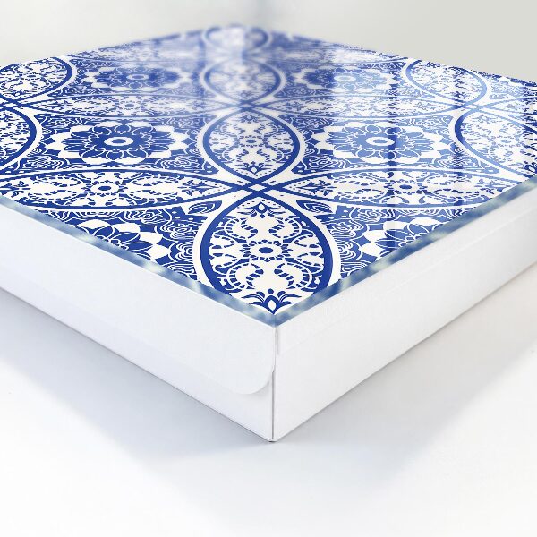 Key storage box Blue mosaic