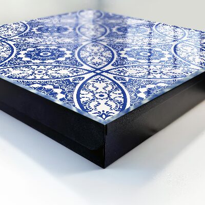 Key storage box Blue mosaic