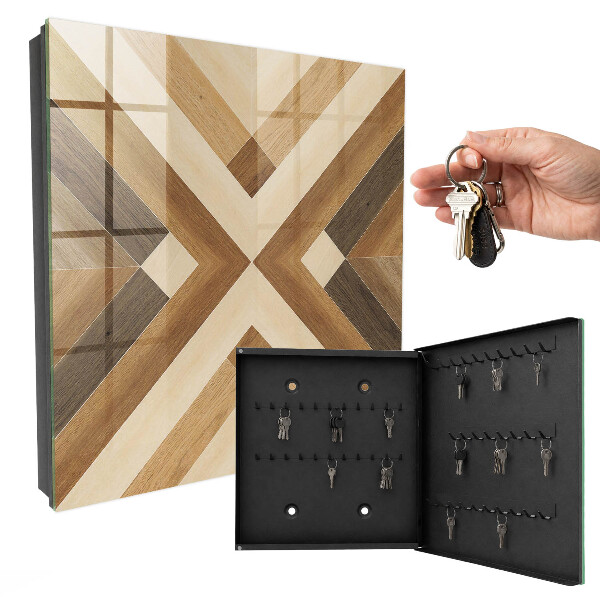 Key cabinet for wall Wooden elegance